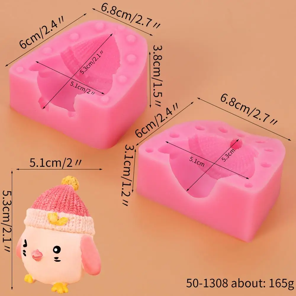 Силиконовая форма цыпленок в шляпе 3D милой курицы инструменты для украшения