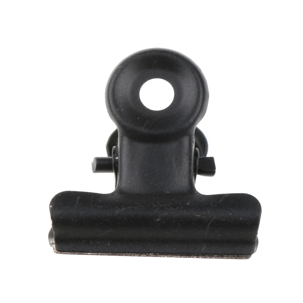 

20 Pieces 22mm Metal Bulldog Clips Letter Grip Clips Office School Supply -Black
