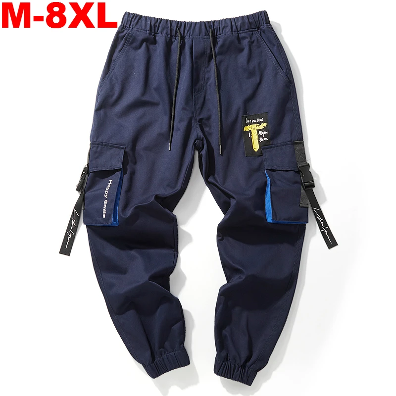 

Plus Size 5XL 6XL 7XL 8XL Men Fashion Sport Pants for Hiphop Causal Runnings Pants High Street Jogger Pants New Pocket Trousers