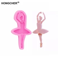 new shiny epoxy resin silicone molds for ballerinas small accessories for making angel jewelry keychain pendants and clay mold