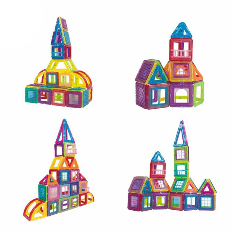 184 шт мини Магнитная конструкция модели игрушки с дистанционным управлением