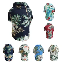 summer pet printed clothes for dogs floral beach shirt jackets dog coat puppy costume cat spring clothing pets outfits