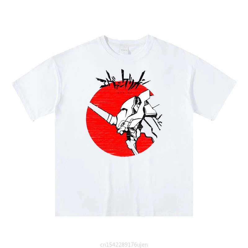 

Unisex Fashion Print s T-shirt Evangelion No Kyojin Tshirt Women Clothing Vintage Kawaii Four Seasons Casual Top Tees T Shirt