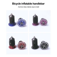 1 pair bicycle grips mountain bike expansion lock bar plug aluminum alloy bicycle bar plug end cap cycling handlebar accessory