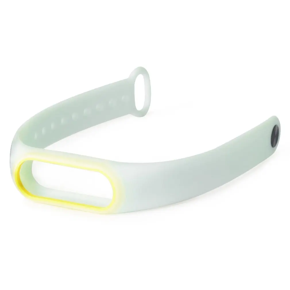 Силиконовый ремешок для mi Band 2 флуоресцентный аксессуары Xiao запасной браслет