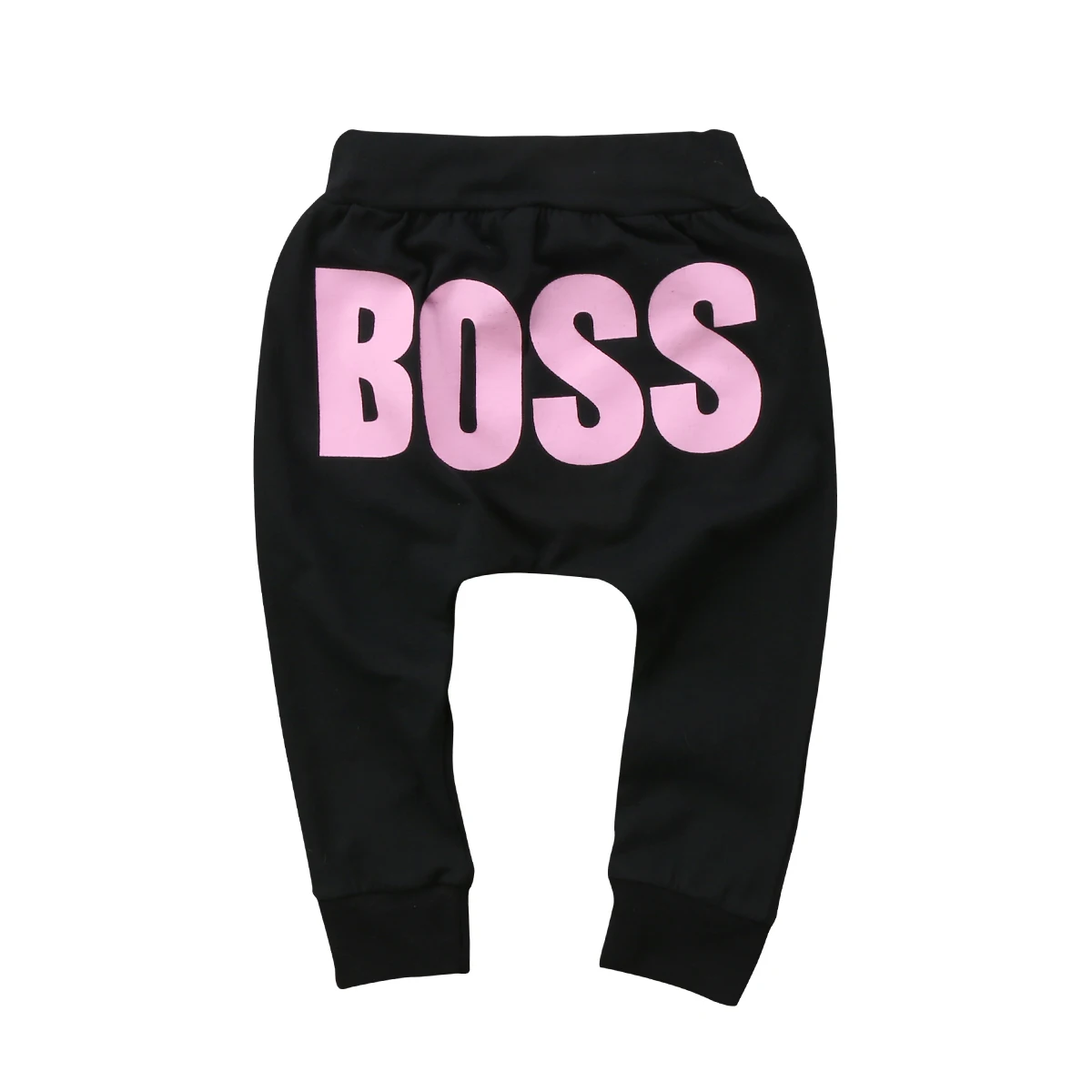 Pudcoco/штаны для мальчиков и девочек штаны с надписью BOSS Хлопковые Штаны-шаровары