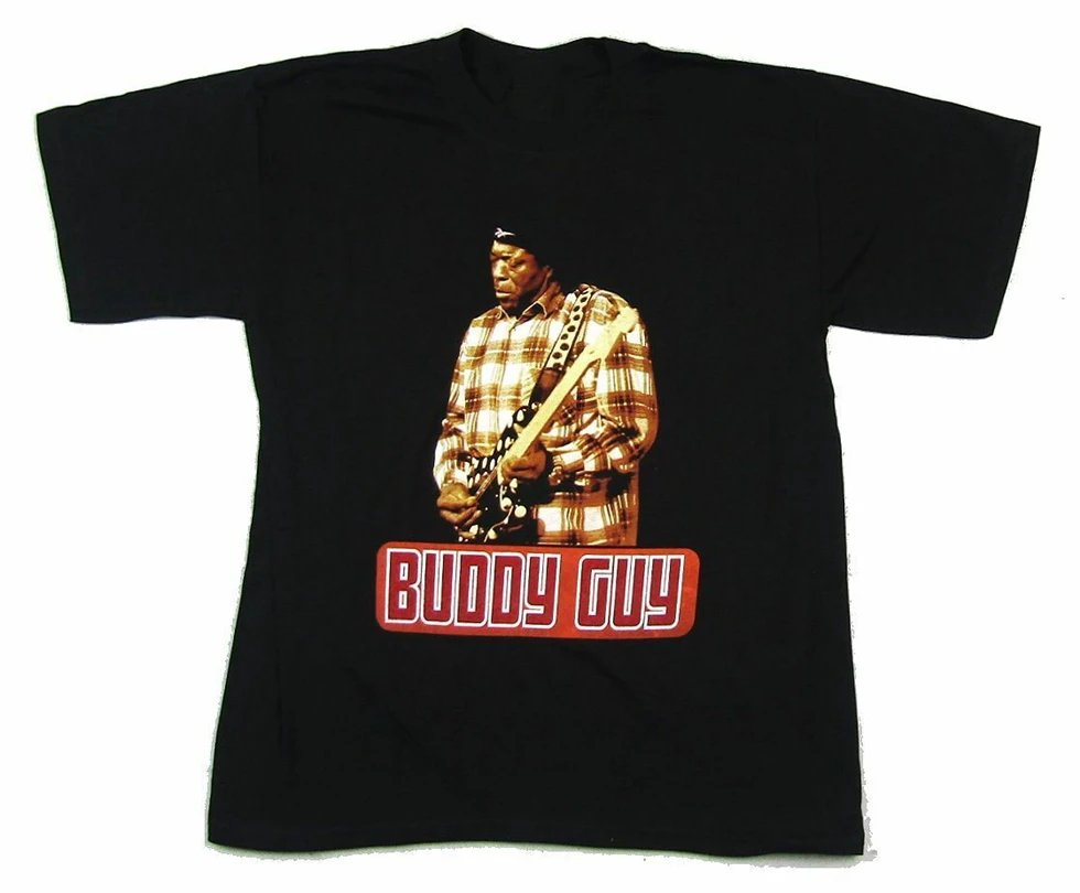Черная футболка Buddy Guy 2000 новая с принтом Tour Concert Merch Nos на заказ|Мужские футболки| |