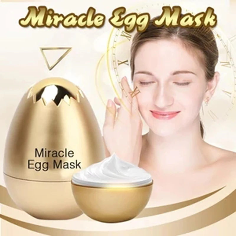 Маска Miracle Egg Антивозрастная маска для сна лица увлажняющий крем от морщин и с