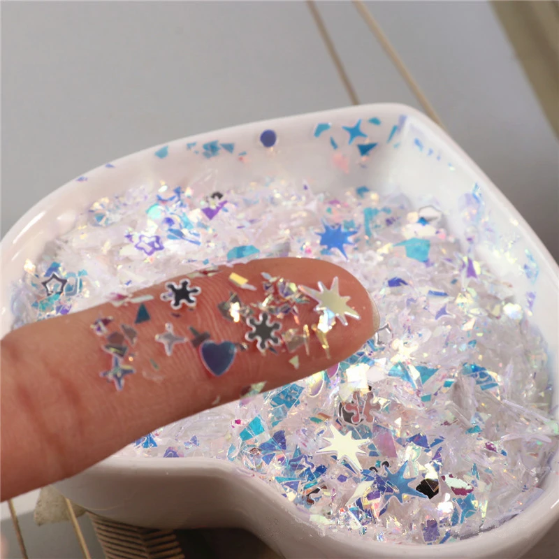 

10g 12 color mixed with gold crystal sequins manicure colorful candy paper fragments DIY handmade accessories wedding sprinkles