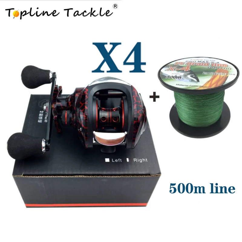 

Metal Spool Baitcasting Reel 7.2:1 High Speed Fishing Reel 10KG Max Drag Baitcasting Fishing Reel 18+1BB Combo Casting PE Line