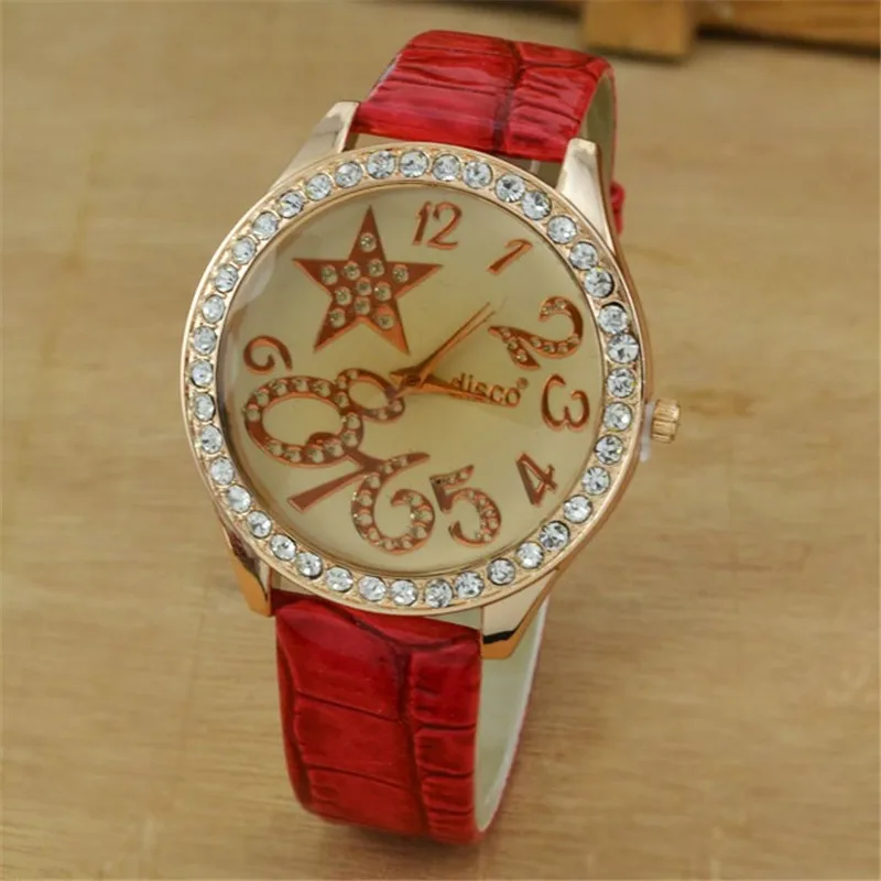 Роскошная обувь с украшением в виде кристаллов женские часы большое количество