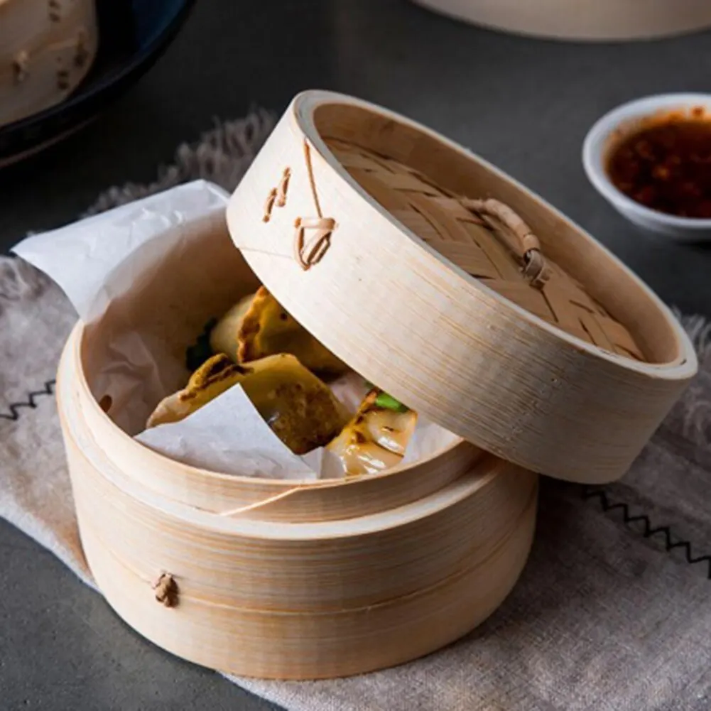 Отпариватель крышка Бамбуковая решетка для варки на пару рыба рис овощная