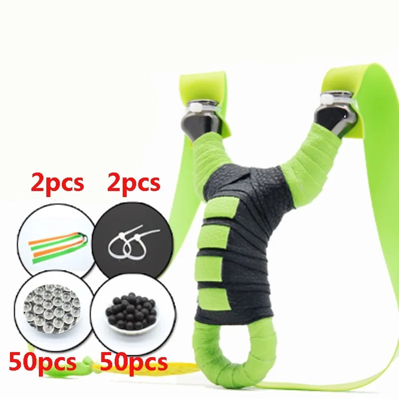Outdoor Hunting Camping Leather zinc alloy Slingshot Catapult Bow Kit Accessories Powerful pocket slingshot | Спорт и развлечения