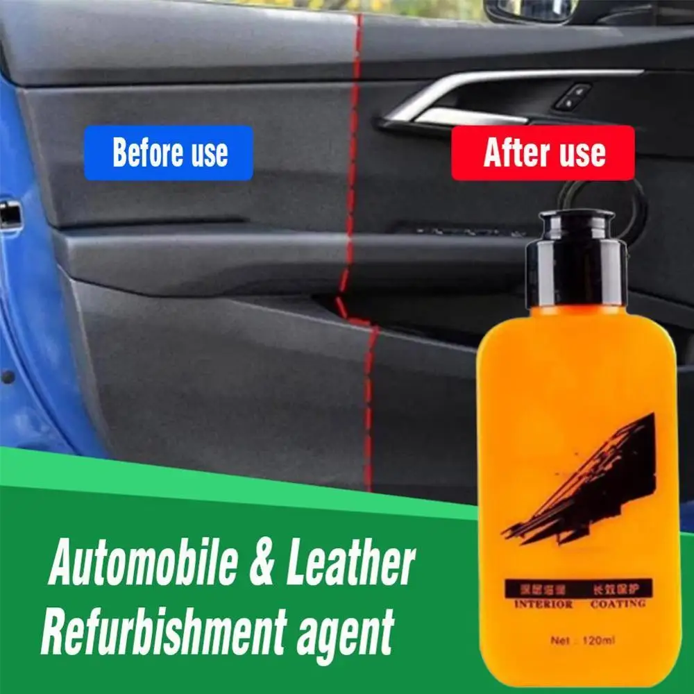 

208 Auto Leather Renovated Coating Paste Maintenance Agent For Seat Center Console 120ml Cleaner Car