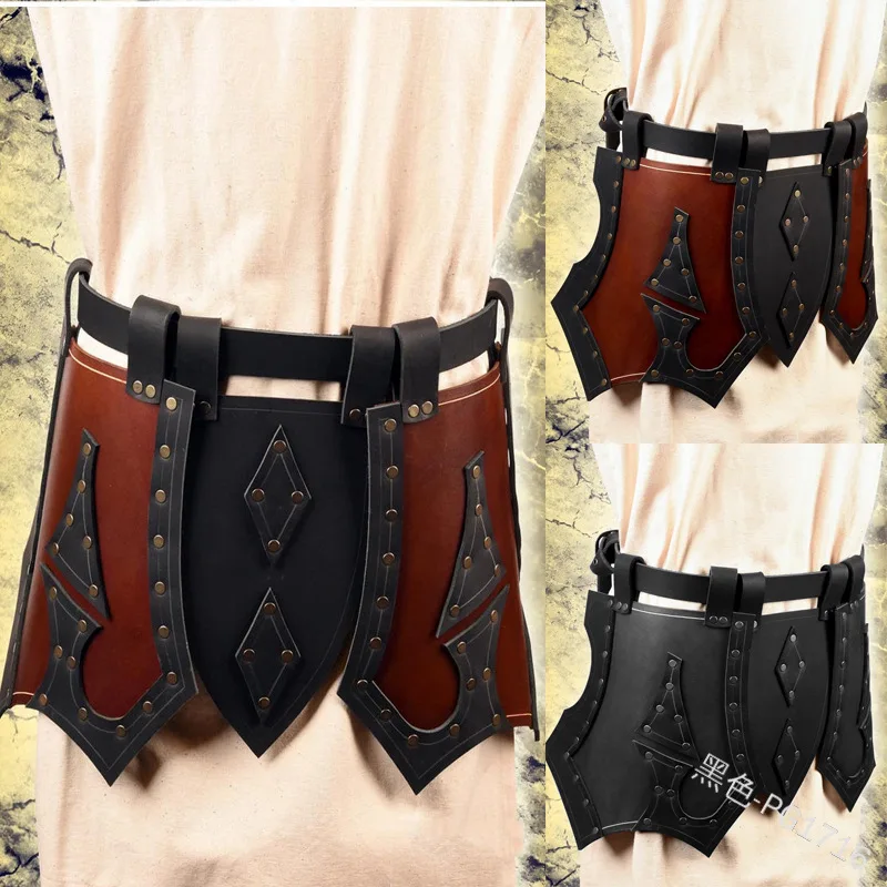 Средневековый Ренессанс викингов рыцарь пират косплей кожаный винтажный