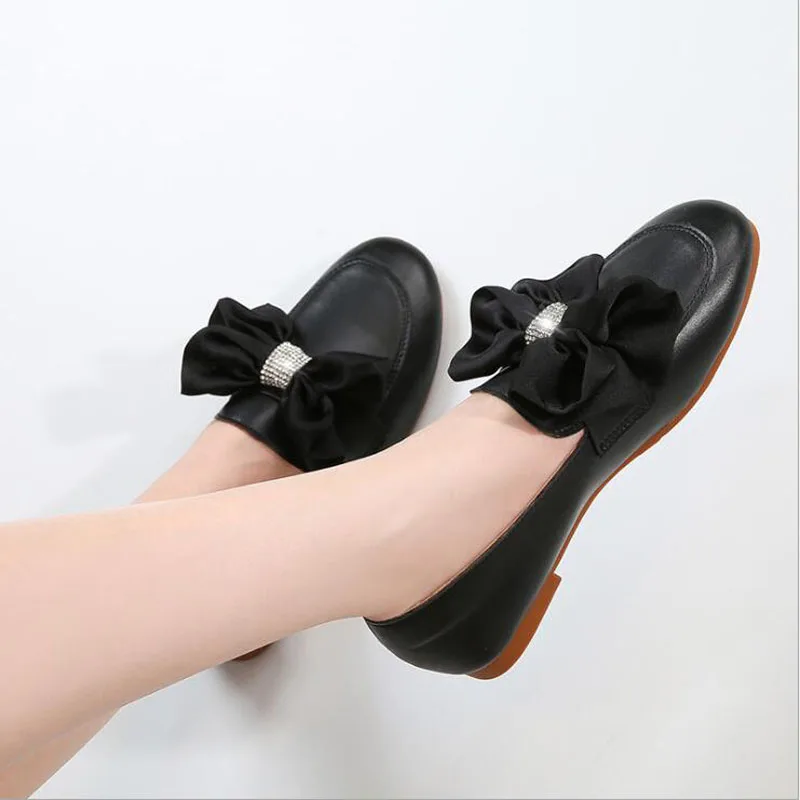 

Women's Shoes Fashion Women Flats Genuine Leather Loafers Women's Moccasins Flats Ladies Shoes Female Slip On Ballet Flat Shoes