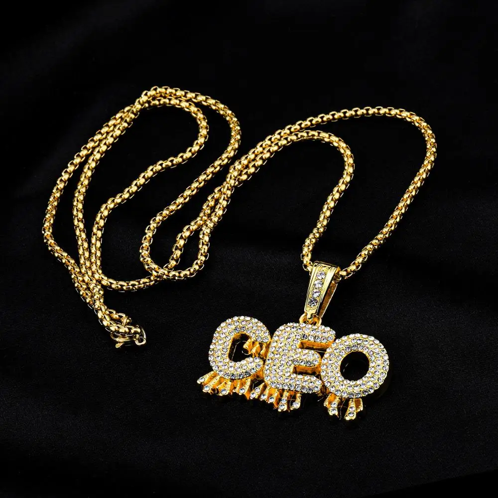 Цепочка с подвеской в виде короны для женщин и мужчин ожерелье стиле хип хоп