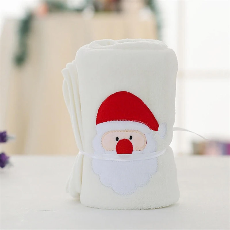 Белый Санта Клаус Снеговик одеяла коралловый бархат Главная флис простыня