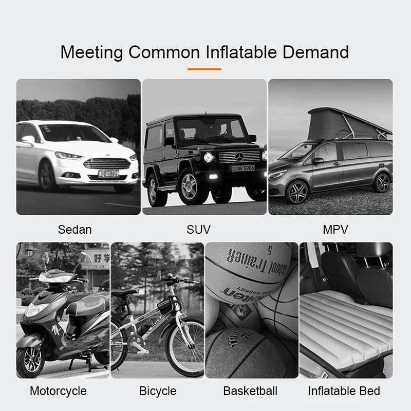 Kayme 150PSI надувной насос для автомобильных шин портативный автоматический