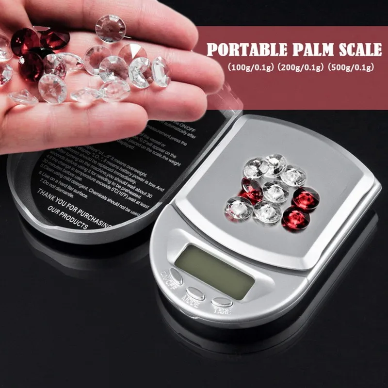 

Portable Digital Scale 500g 0.1g Mini Pocket Gram Weighing Balance Jewelry Electronic Scale