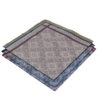 3pcs classic mens plaid handkerchiefs 100 cotton pocket square hanky