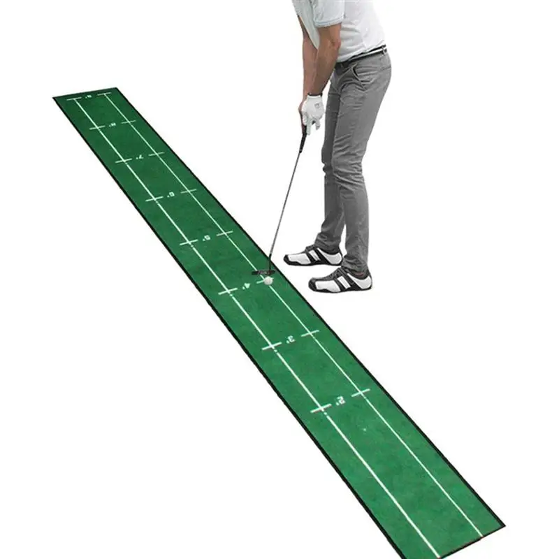 en Ucuz Kapalı Açık Eğitim Golf Isabet Halı Mini Koyarak Topu Tampon Uygulama Mat Yıkanabilir Kaymaz Battaniye 30CM X 280CM Halı
