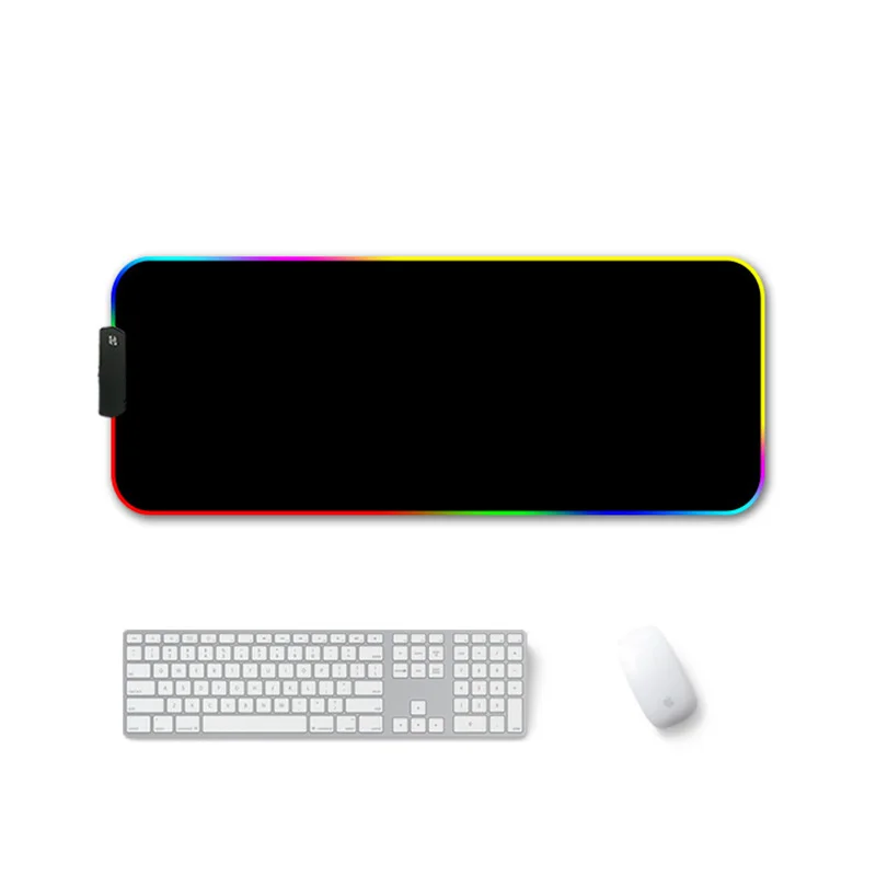 RGB коврик для мыши светодиодный светильник крышка клавиатуры Настольный