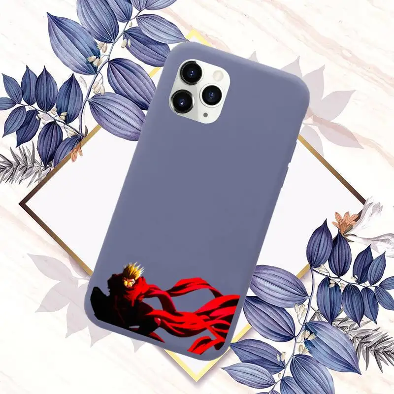 

TriGun Stampede Wolfwood Phone Case Purple Candy Color for iPhone 11 12 mini pro XS MAX 8 7 6 6S Plus X SE 2020 XR