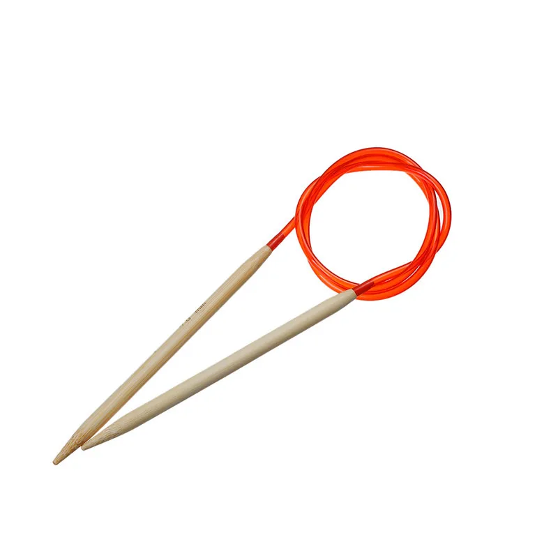 

18PCs/Set Multicolor Tube Extended Ring Needles Circular Natural Bamboo Circular Knitting Needles At Random 81.5cm(32 1/8") Long