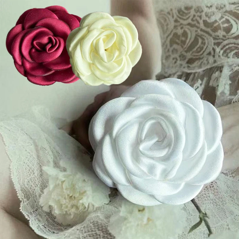 Искусственные цветы камелии 5 шт./лот 6 см букет на голову для свадебной невесты