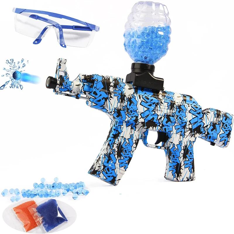 

AKM-47 Electric Gel Water Ball Toy Gun Blaster Pistol Weapon CS Fighting Outdoor Game for Children Adult Shooting Fake Guns