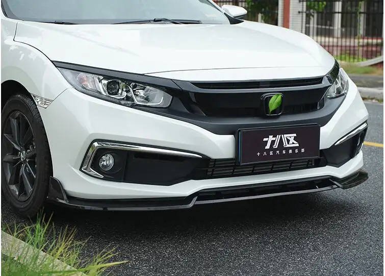 Для Honda Civic Body kit спойлер 2019 2020 для SC ABS задний бампер диффузор защитные