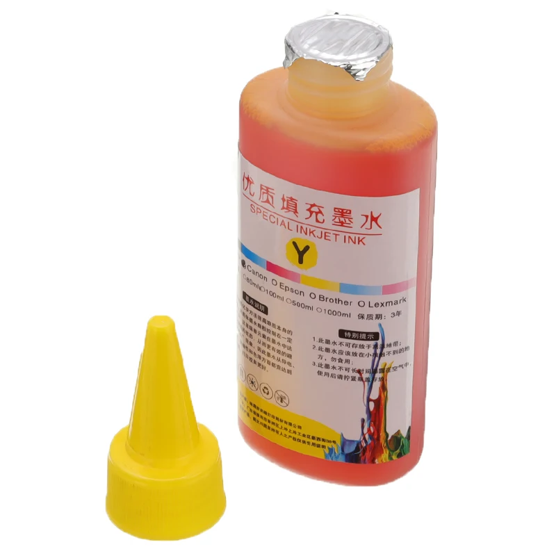 Набор чернил для заправки 100 мл универсальный краситель принтера настольный