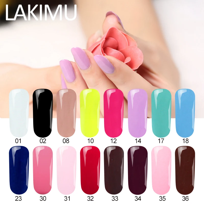 Lakimu 24 Цвета УФ гель для ногтей Lucky 7 мл лак LED серия Полупостоянный Гель грунтовка