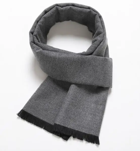 

Men's autumn and winter fringed men's scarf plaid brushed cashmere scarf