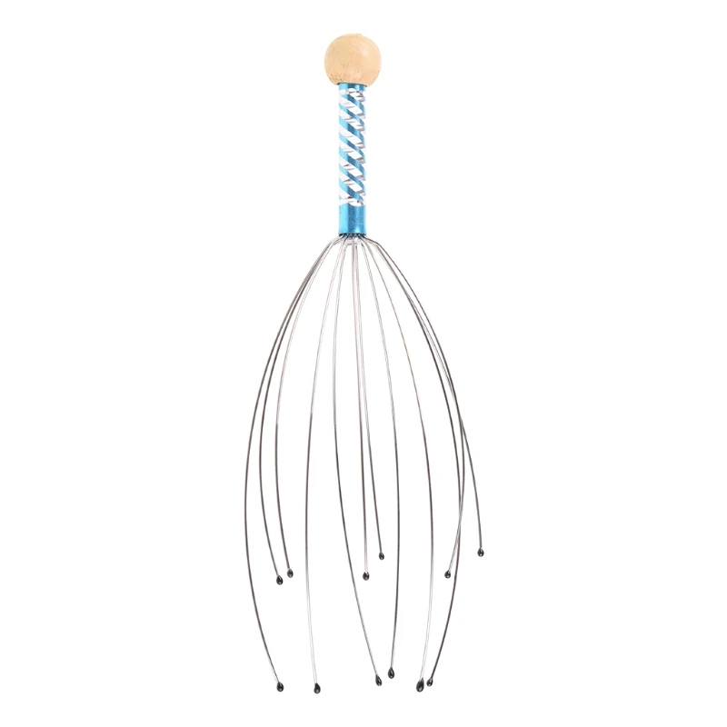 Массажер для головы и шеи массажер кожи оборудование расслабления с деревянной