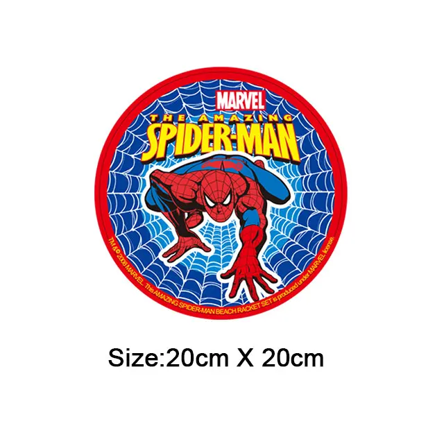 Superman Spiderman Batman нашивки для одежды Мультяшные наклейки Железный на переводе для мальчика manT-нашивка для рубашки термоошейники vetement - Цвет: Spiderman-3