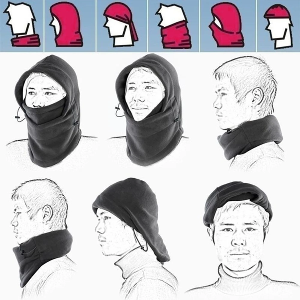 Зимние флисовые теплые шапки-бини шапки для мужчин и женщин теплая шапка шеи