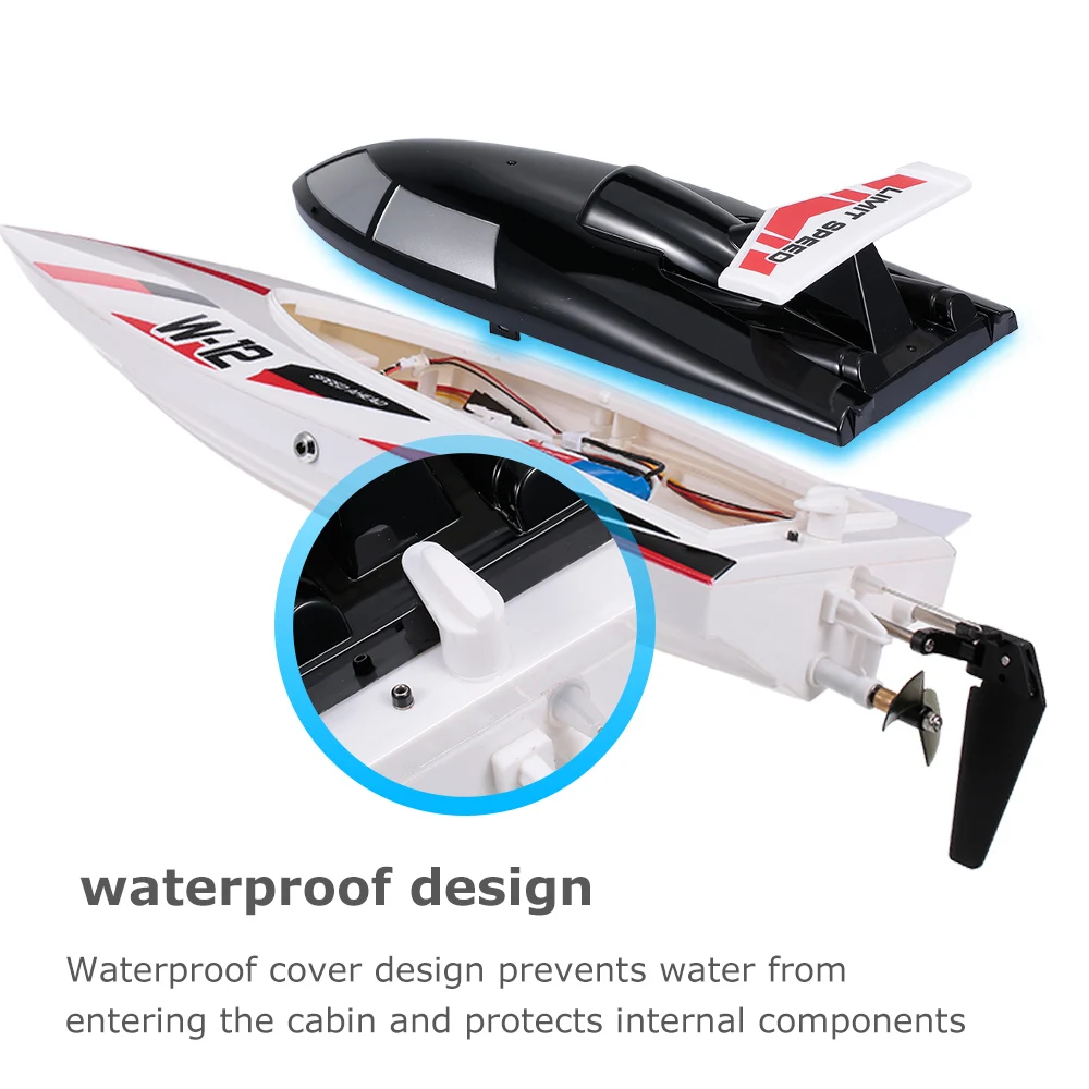 WLtoys радиоуправляемая лодка 2 4G 35 км/ч высокая скорость 390 градусов защита