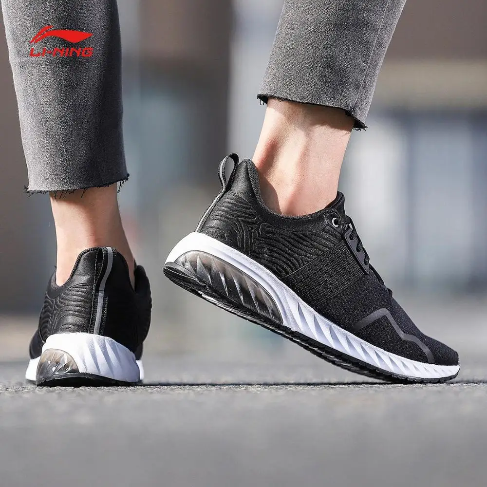 Li-Ning/Женская гелевая блестящая прогулочная обувь; износостойкая нескользящая подкладка; классическая удобная спортивная обувь; кроссовки; AGCN074 SJAS18