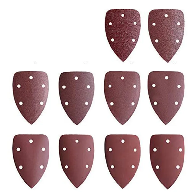 

WSFS Hot 80Pcs Mouse Sanding Sheets Sander Pads 5 Holes Detail Sander Paper Sandpaper Assorted Grits