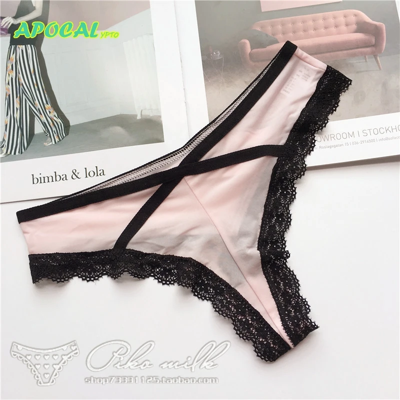 Женские стринги G String Ice Silk кружевные трусики женские сексуальные танга