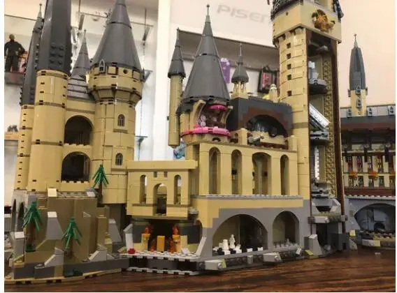 16060 Potter Movie Series Academy of Magic Walls and Fortresses Castle Building Blocks 6020pcs Brick Toys Children Gift 71043