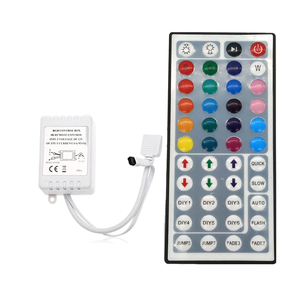 LED Strip Light 3x5M RGB 2835 Flexible Ribbon Fita with 44 Key IR Controller 1 to 3 Connecting line DC 12V | Лампы и освещение
