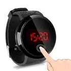 Часы наручные мужские светодиодные цифровые, модные спортивные электронные с сенсорным экраном и силиконовым ремешком