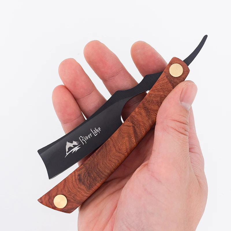 Парикмахерская бритва прямая Бритва Ручка ручной работы деревянная ручка |