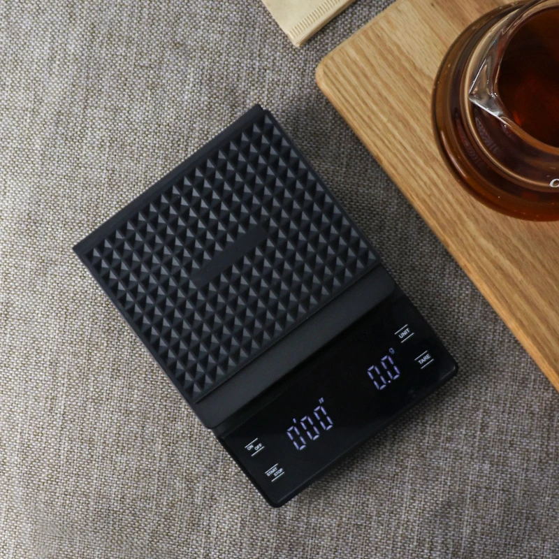 B&aacute;scula de caf&eacute; por goteo con temporizador, balanza Digital electr&oacute;nica port&aacute;til de alta precisi&oacute;n, LCD, 3kg/0,1g, 5kg/0,1g-3