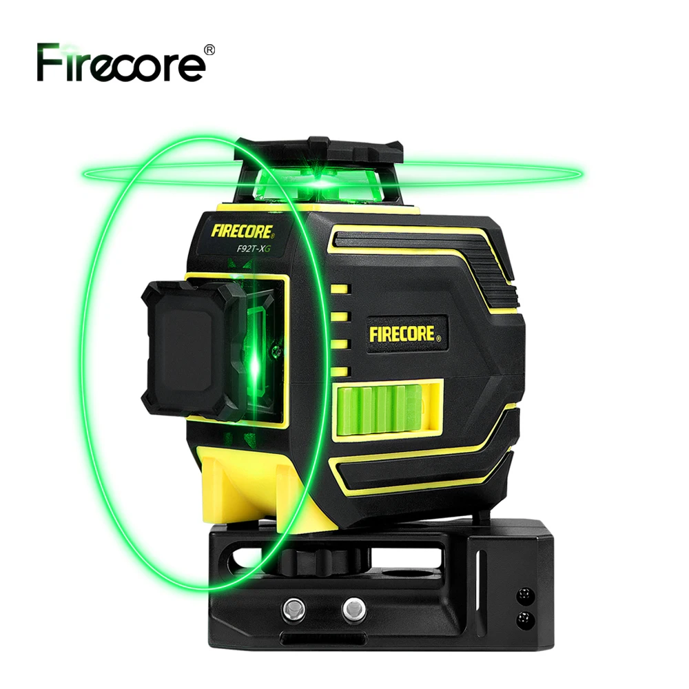 

FIRECORE F92T-XG 8 Lines Green Laser Level 360 nivel láser Лазерный Уровень With Receiver 1.5/1.56/2/3M Tripod