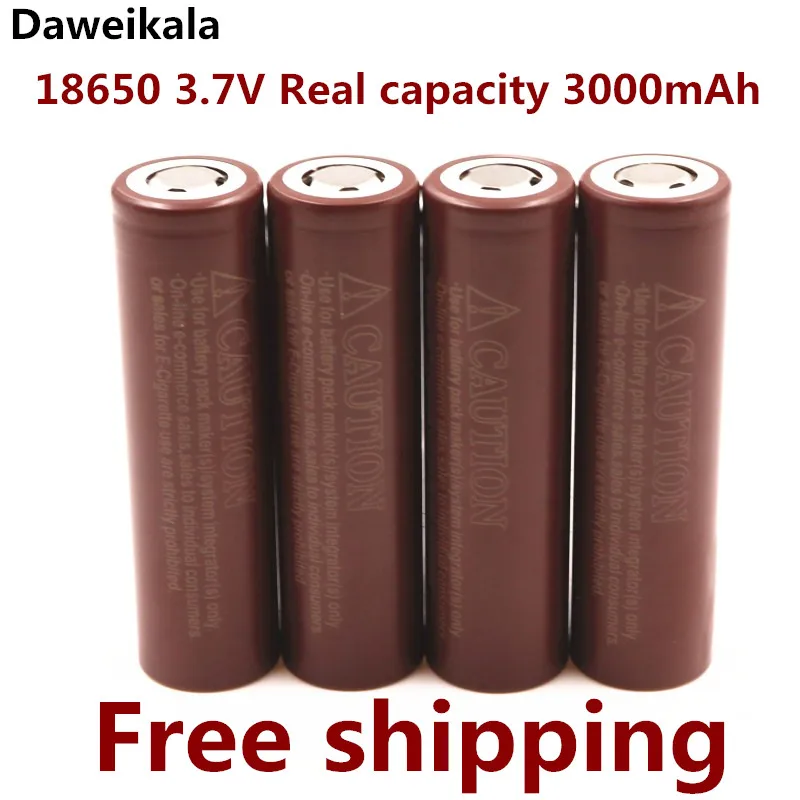 

100% original18650 HG2 3000mAh battery 3.6V discharge 20A 18650 battery for LGHG2 3000MAH 3.7V 18650 Power battery