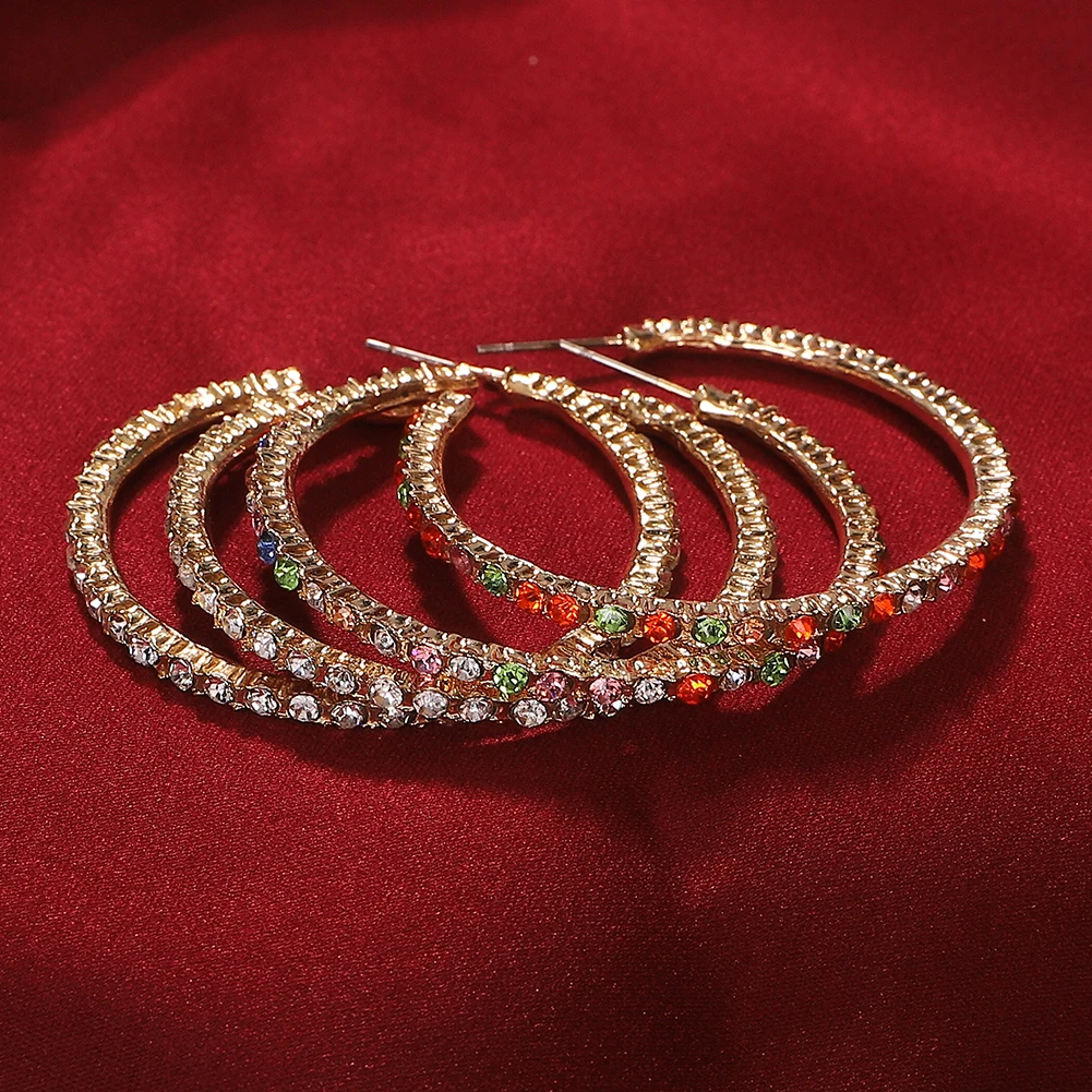 Женские инкрустированные серьги BA Color богемные металлические из цинкового